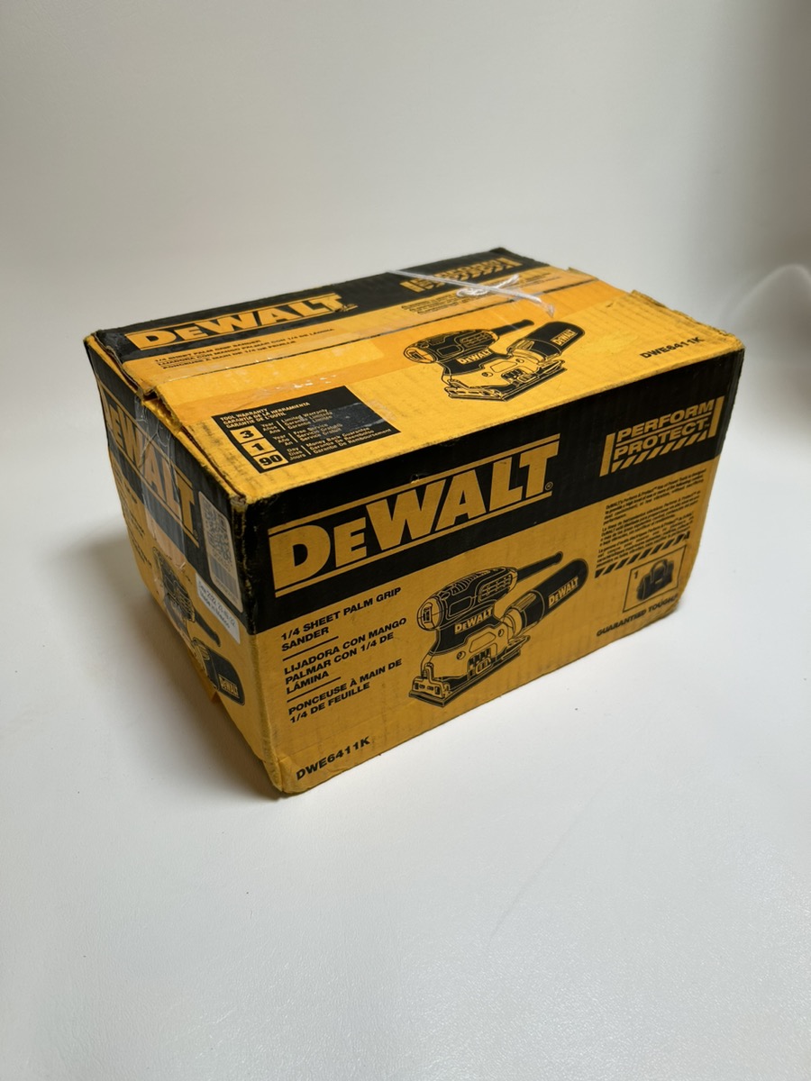 DEWALT DWE6411K Corded 2.3Amp 1/4Sheet Palm Grip Sander Kit Very Good Central Mega Pawn