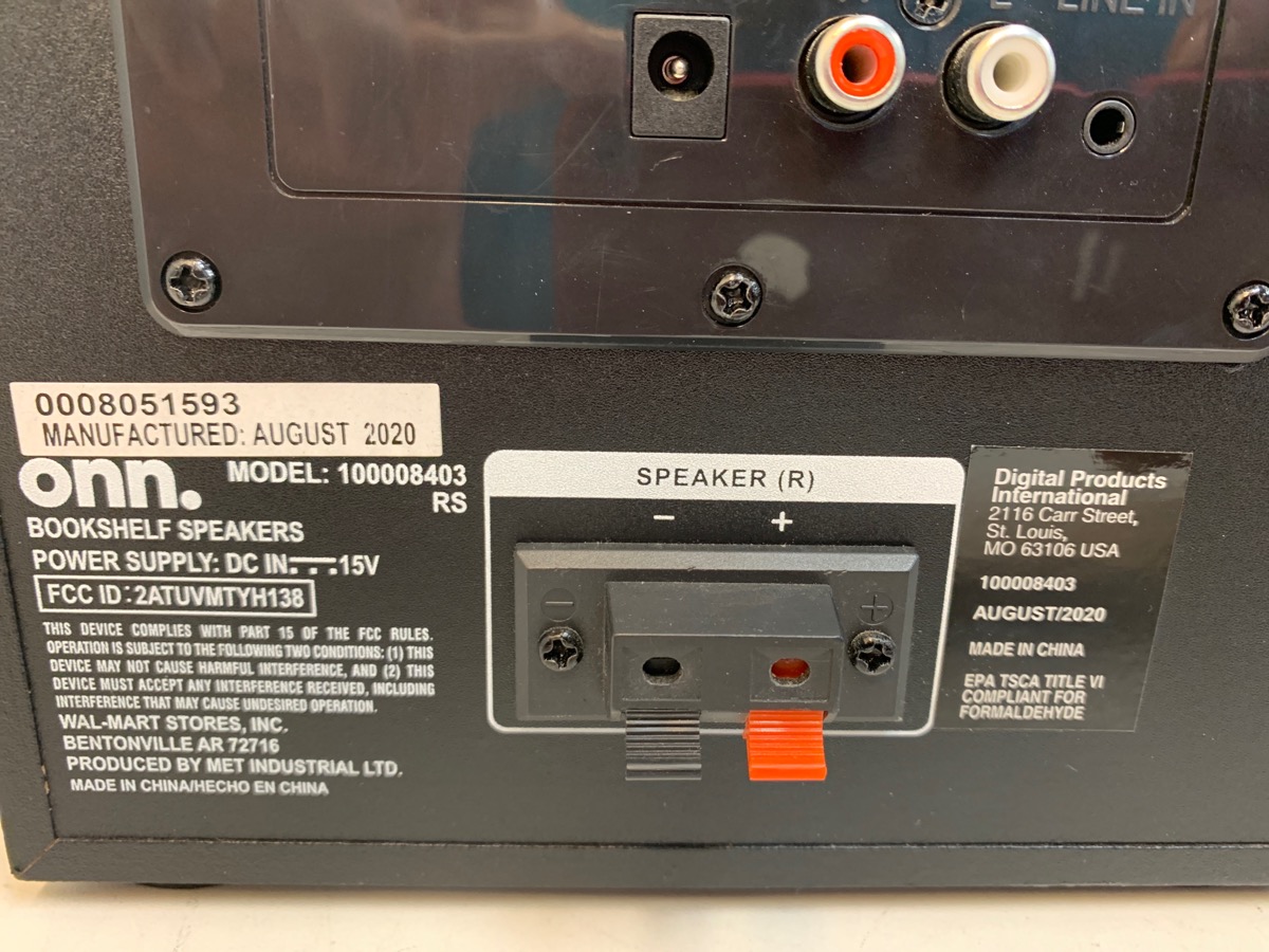 onn. Bluetooth Wireless Bookshelf Speakers, Set of 2, No Remote Good Capitol City Pawn