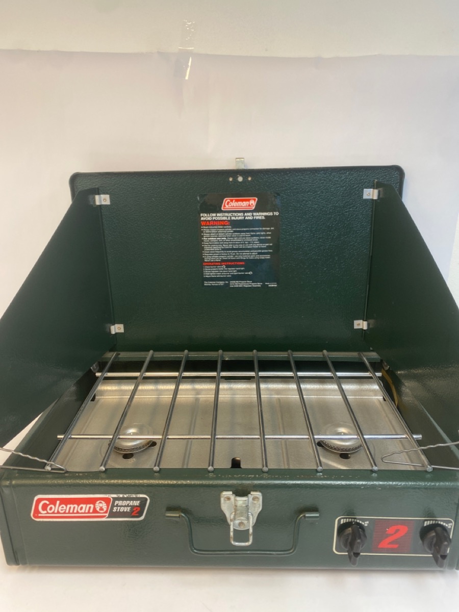 COLEMAN 2 BURNER PROPANE STOVE 2BURNER Very Good Capitol City Pawn