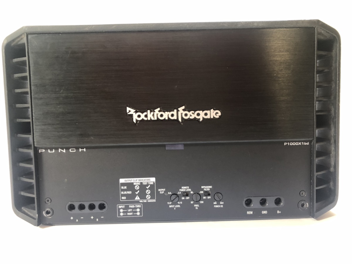ROCKFORD FOSGATE P1000X1BD Punch 1000 Watt Classbd Mono Amplifier Good