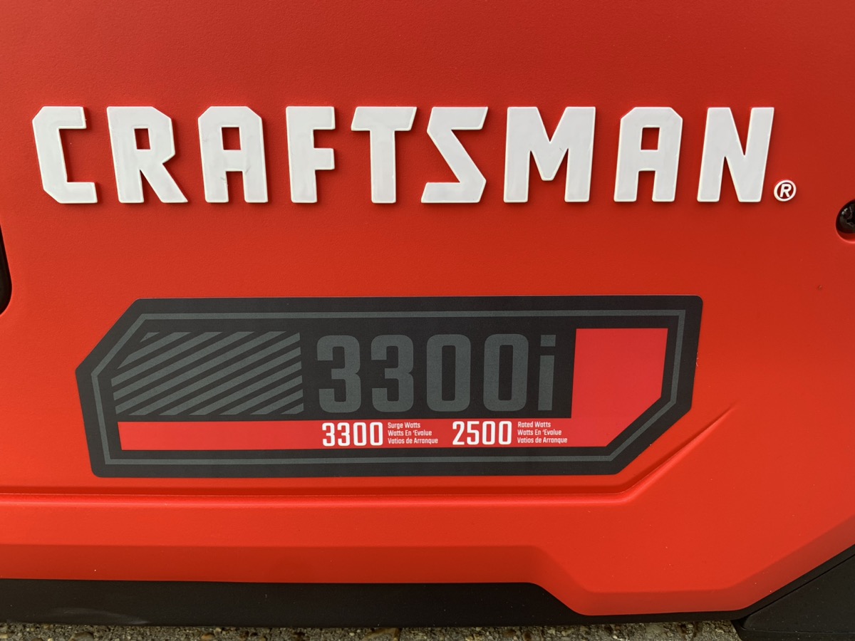 CRAFTSMAN 3300I PORTABLE GENERATOR 3300 WATT (ALENKB) Very Good Buya