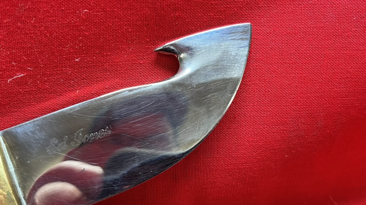 Ed Jones Fixed Blade Hunting Knife Custom Oklahoma CIty Knife Maker w