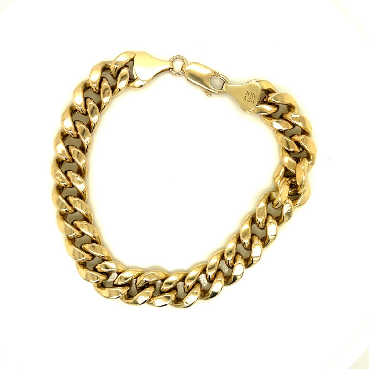 Gold Cuban Bracelet 10K Yellow Gold 13.9dwt Pre-owned | Buya