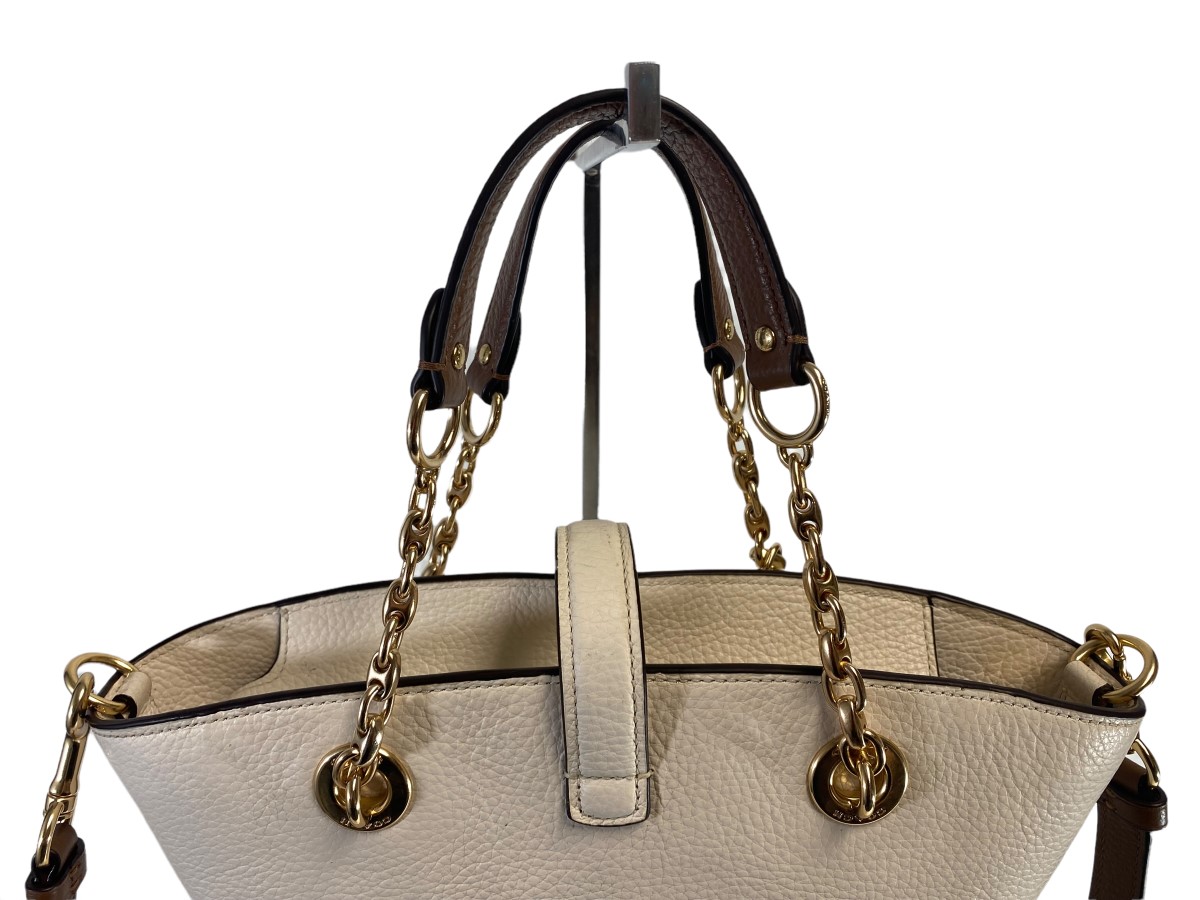 Coach OffWhite Bucket Bag with Gold Hardware Good Heartland