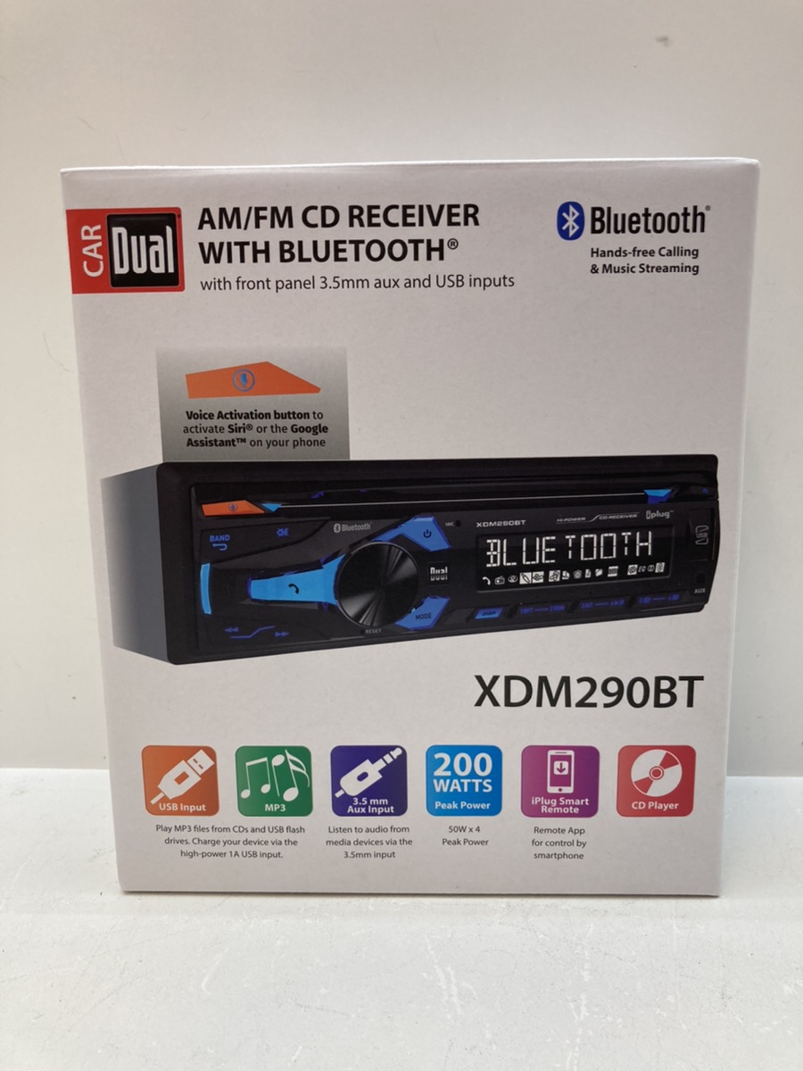 Dual XDM290BT Car AM/FM CD Receiver w/ Bluetooth New in Box Brand New