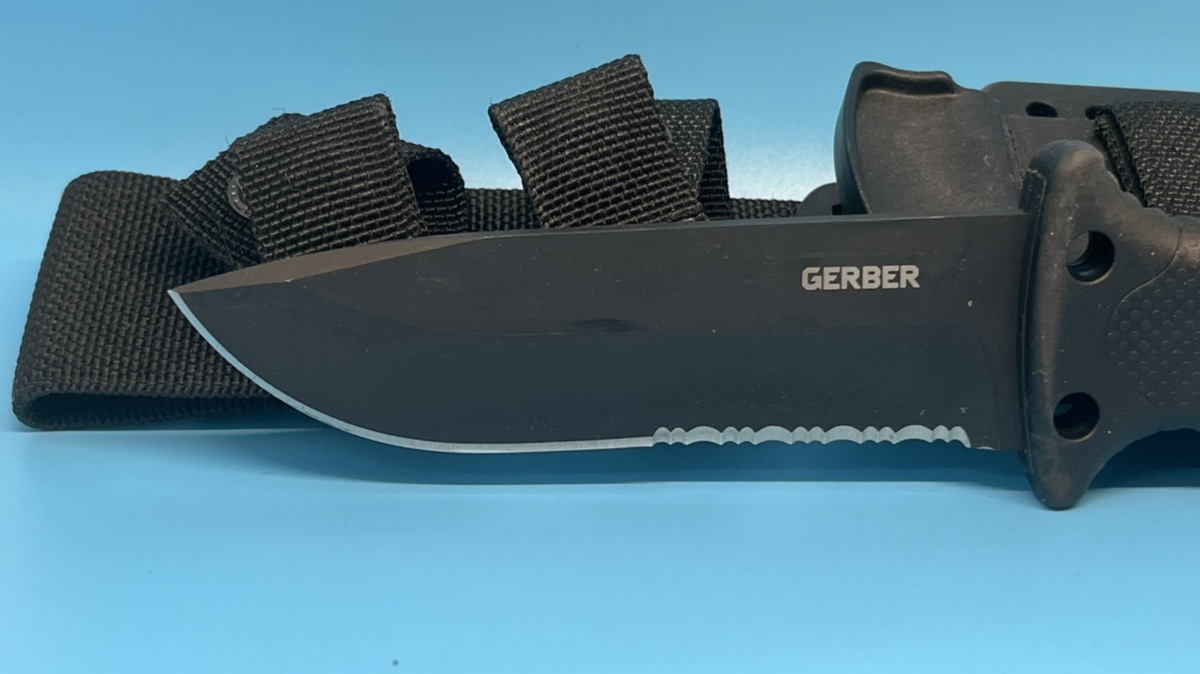 GERBER LMF II ASEK Fixed Blade Survival Knife, Black w/ Sheath Like New Sooner State Pawn LLC