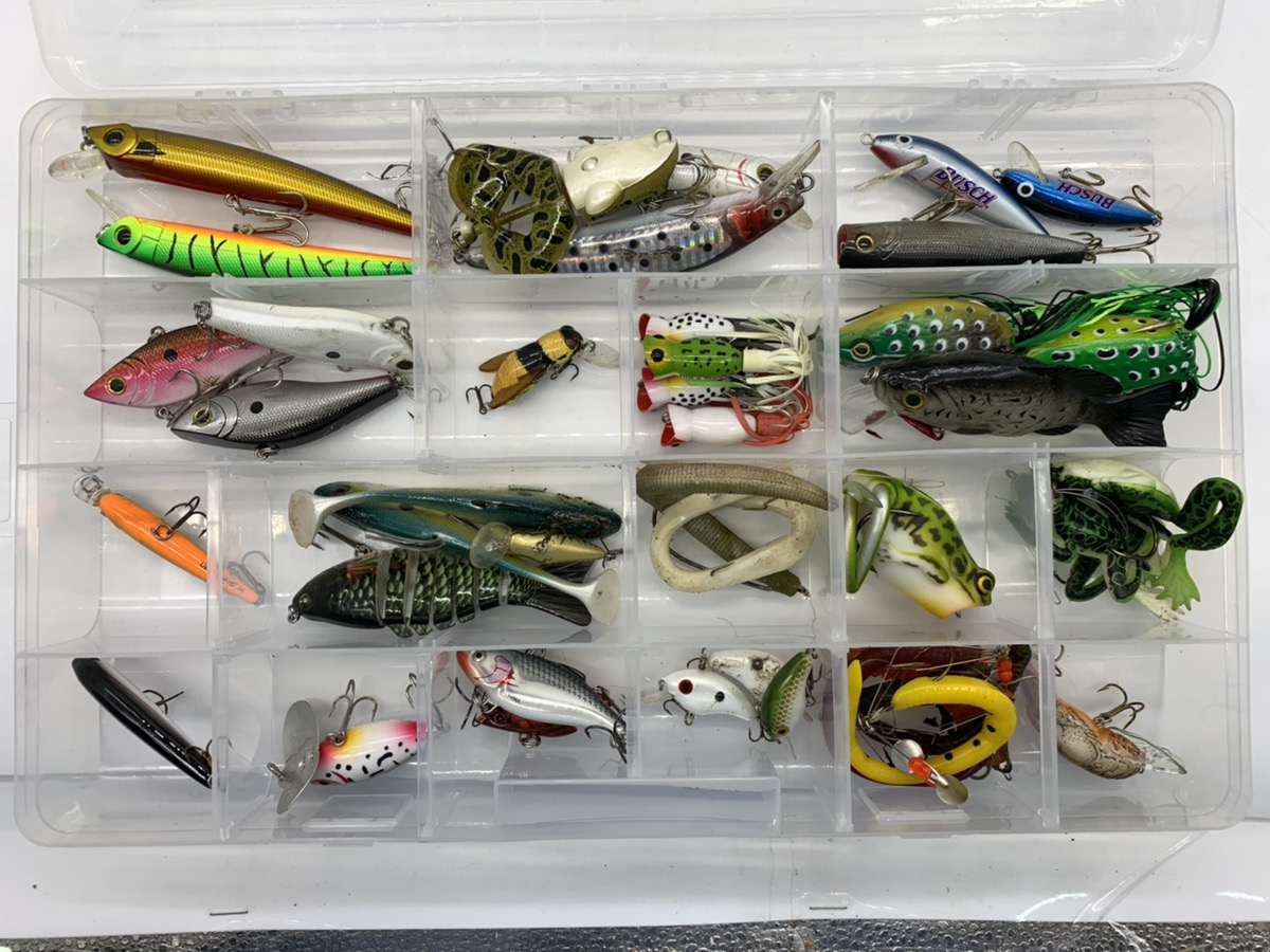 Ozark Trail Fishing Tackle Box Carry Bag with Lures Very Good Buya