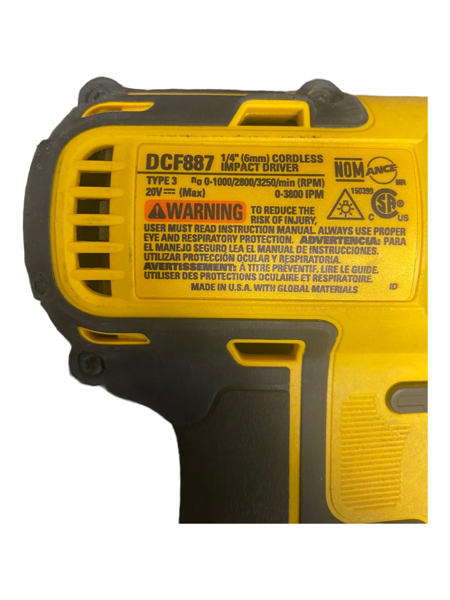 Dewalt Impact Wrench & Driver with Charger and 20V Battery Good