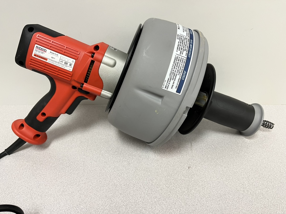 RIDGID K45AF Powered Drain Cleaner w/ AutoFeed Technology Drain