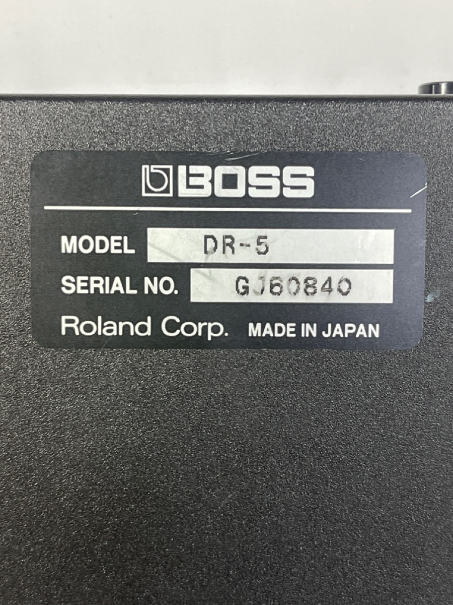 BOSS DR5 DR. RHYTHM DRUM MACHINE Good Buya