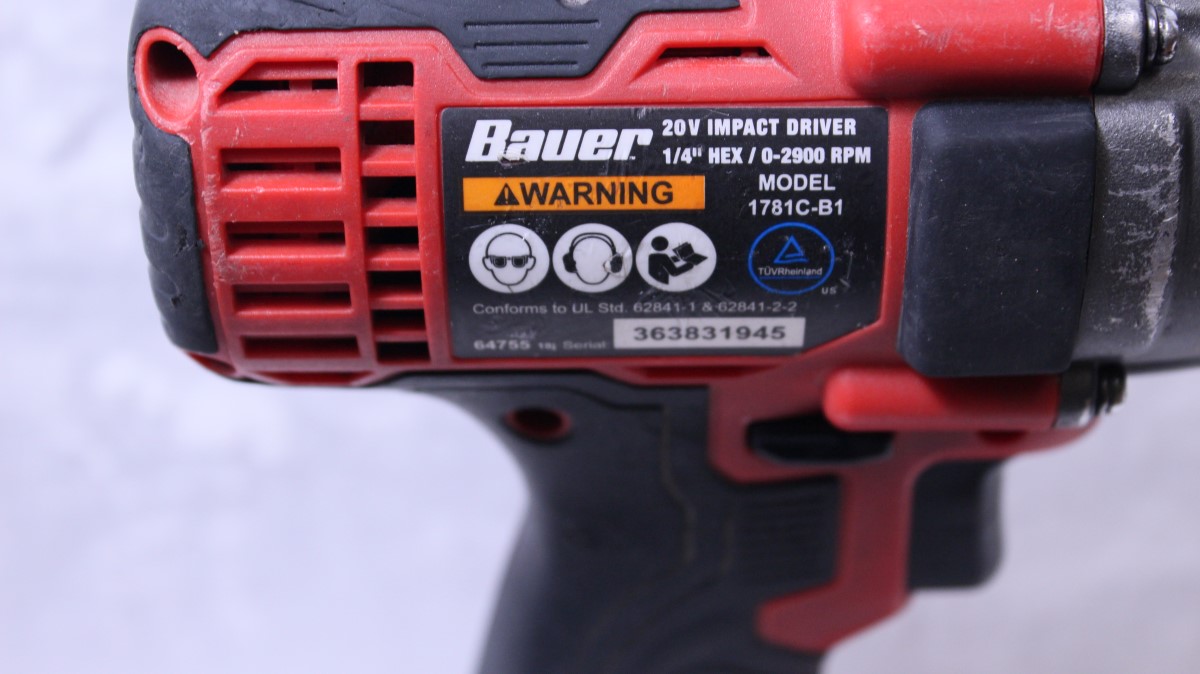 BAUER TOOLS 1781CB11/4" HEX 20V IMPACT DRIVER/1792CB1 20V 1/2" HAMMER DRILL Good Mr. Pawn