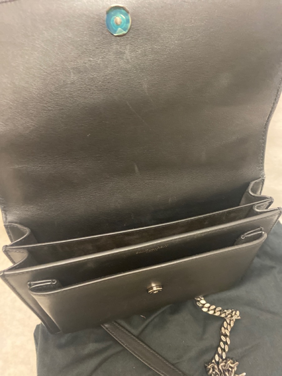 YSL HeartDetail Studded Crossbody Bag. Good Capital Pawn Salem OR