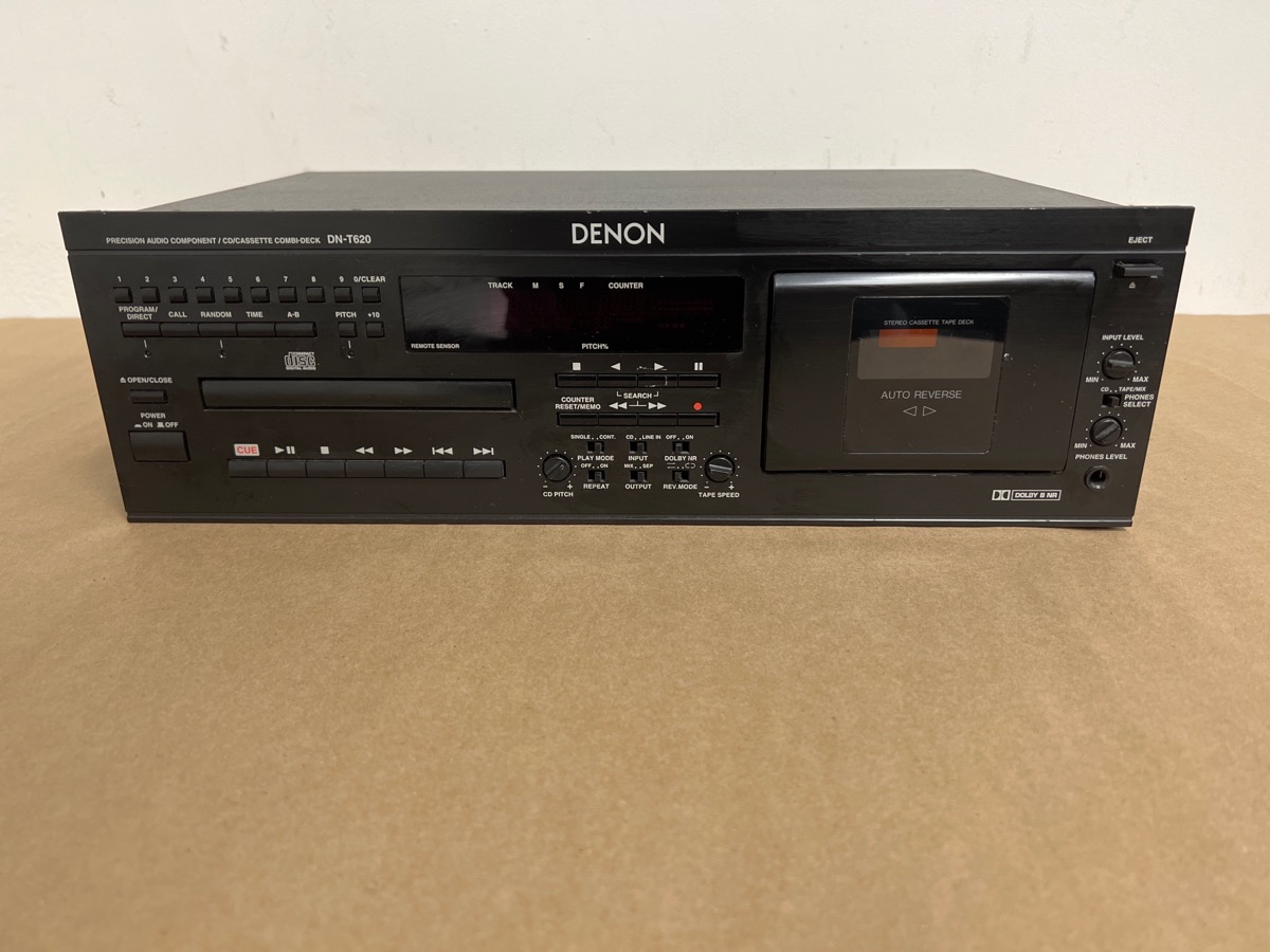 Denon DNT620 Rack Mount / CD / Cassette Deck Combo Player GREAT