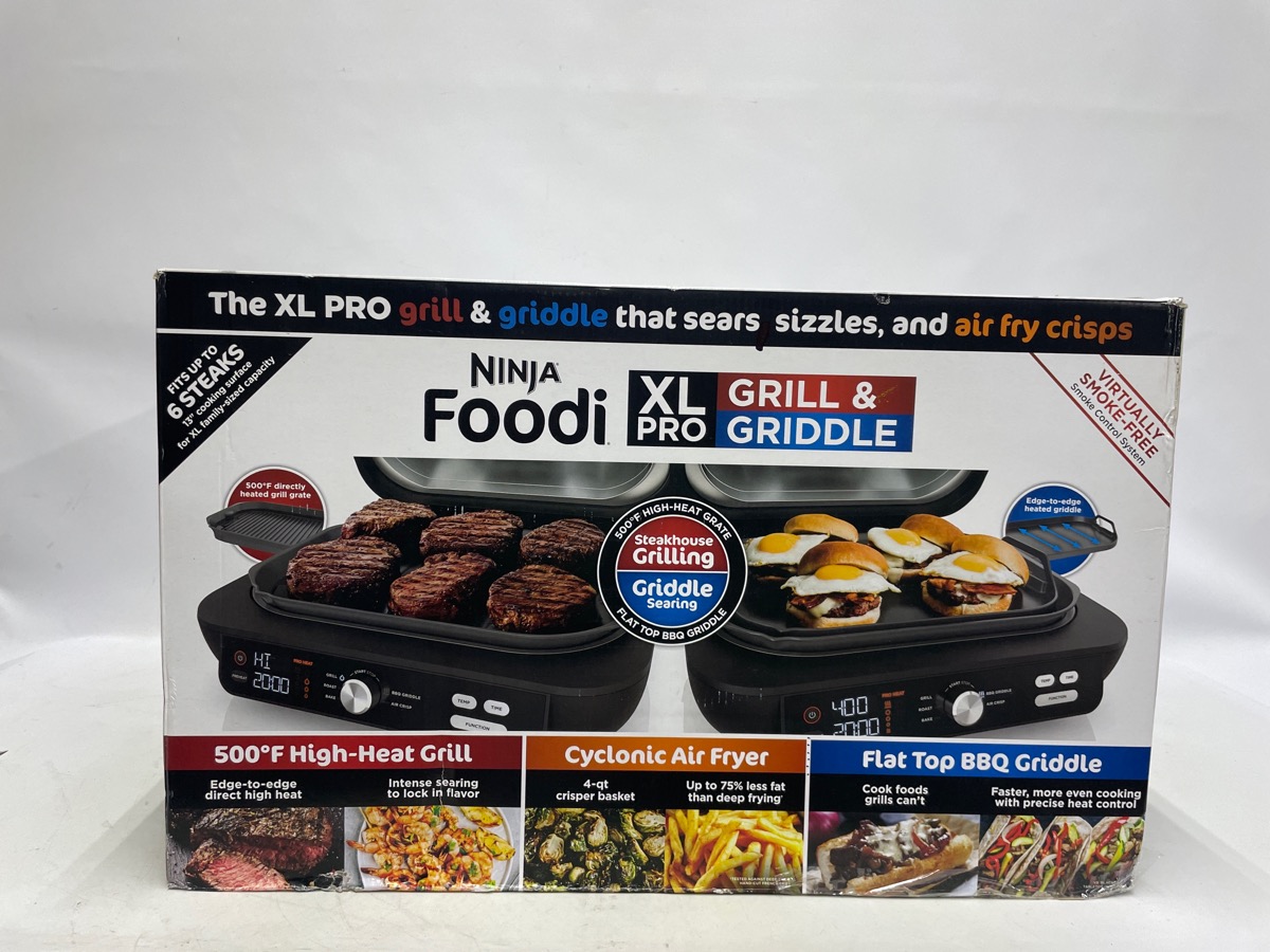 NINJA IG600 FOODI XL PRO 5IN1 INDOOR GRILL & GRIDDLE WITH 4QUART AIR