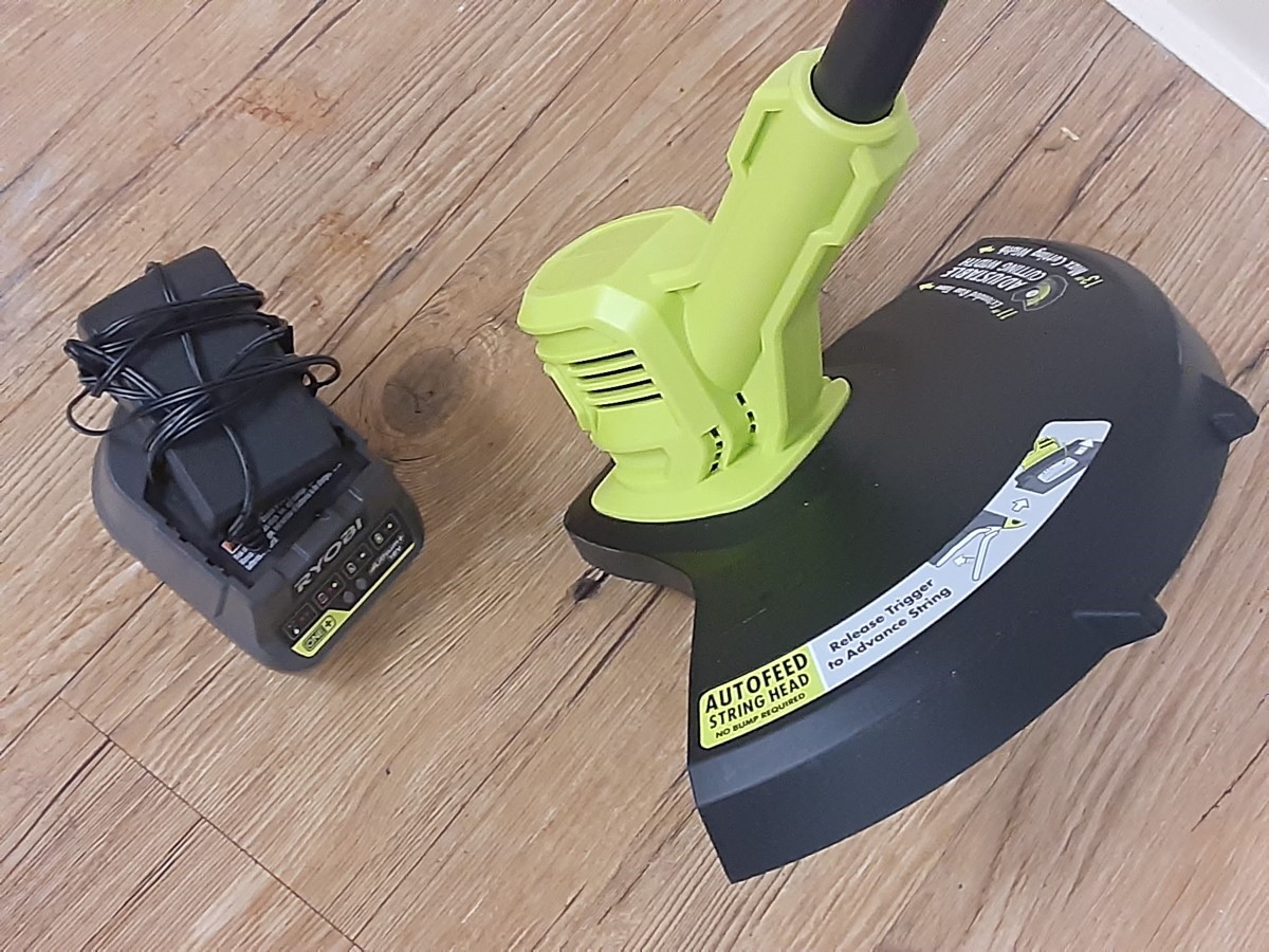 Ryobi P20102vnm Heavy Duty 18 Volt Cordless String Trimmer,BATTERY
