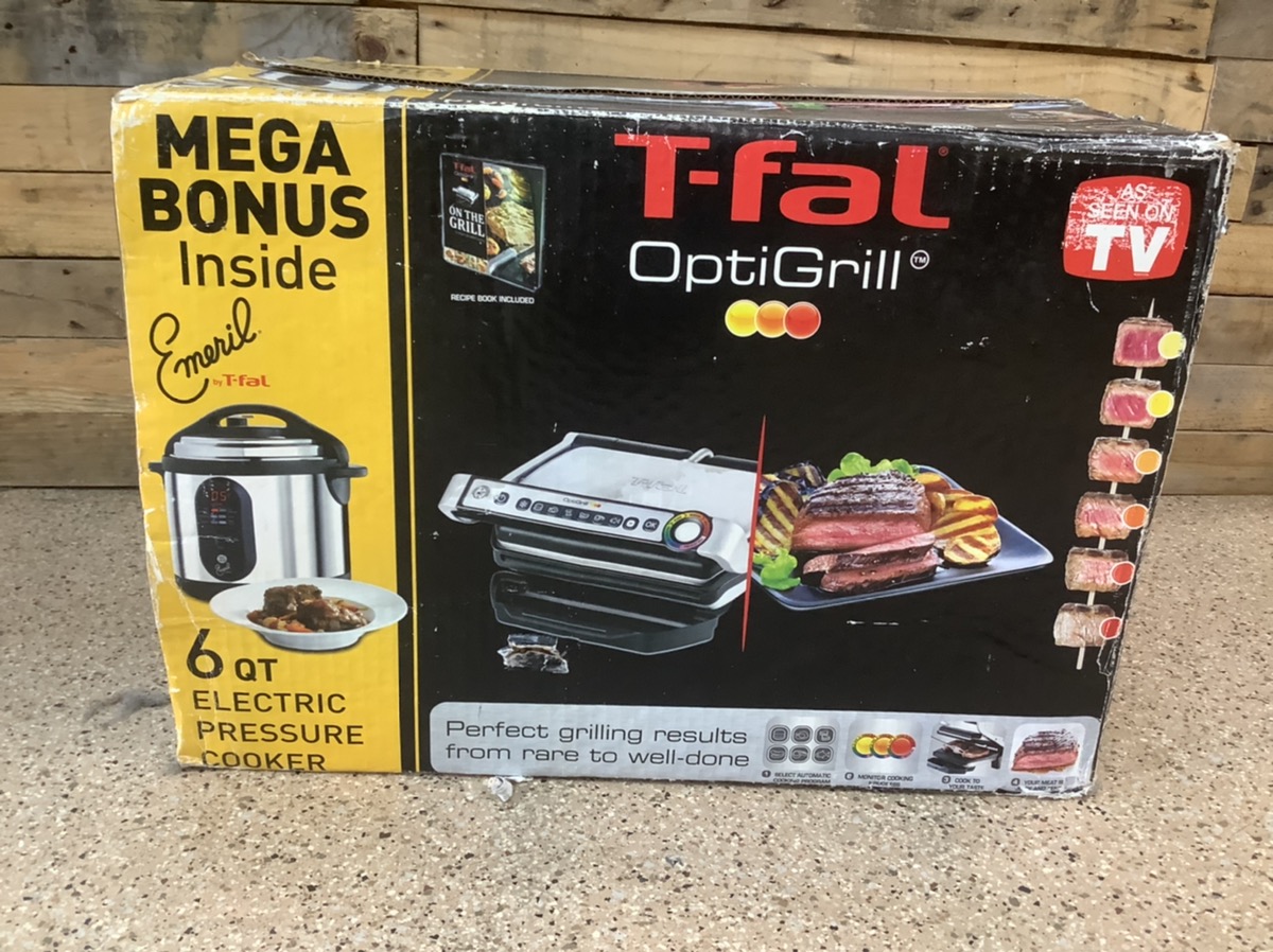 TFAL OPTIGRILL WITH EMERIL PRESSURE COOKER Like New American Pawn