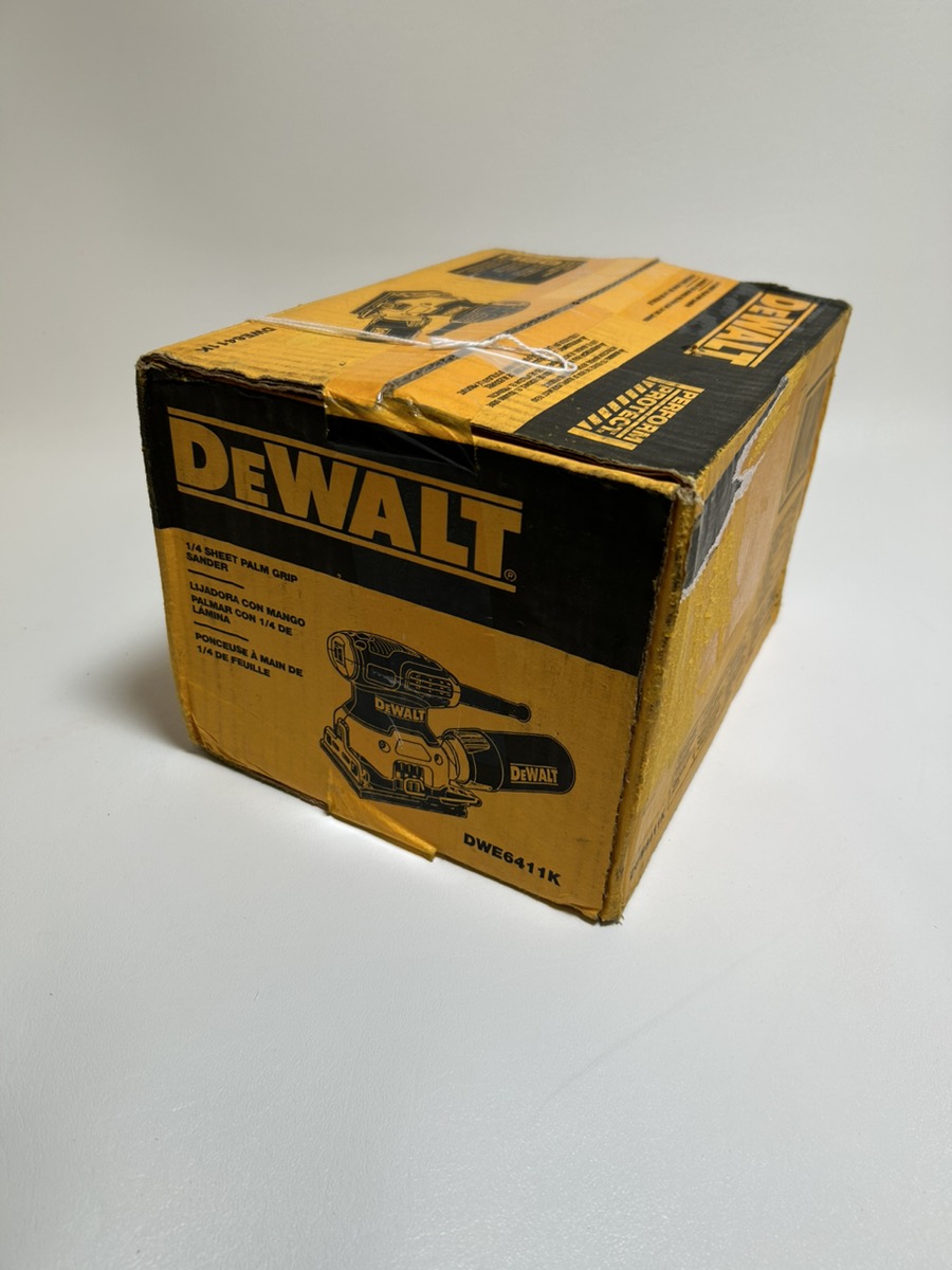 DEWALT DWE6411K Corded 2.3Amp 1/4Sheet Palm Grip Sander Kit Very Good Central Mega Pawn