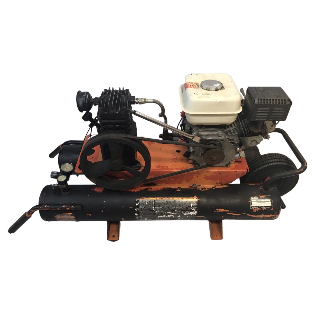 RIDGID GAS POWERED WHEELBARROW AIR COMPRESSOR GP90135A ASIS For parts