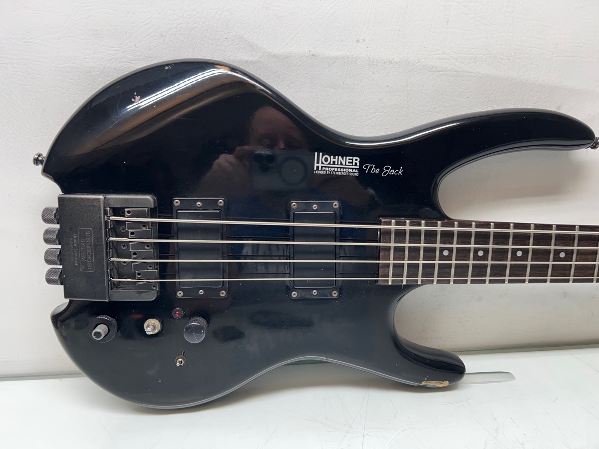 HOHNER THE JACK HEADLESS ELECTRIC BASS GUITAR FOR PARTS OR REPAIR