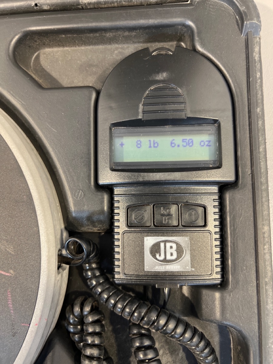 Jb Industries Atlas 220 Lb Capacity Refrigerant Charging Scale with