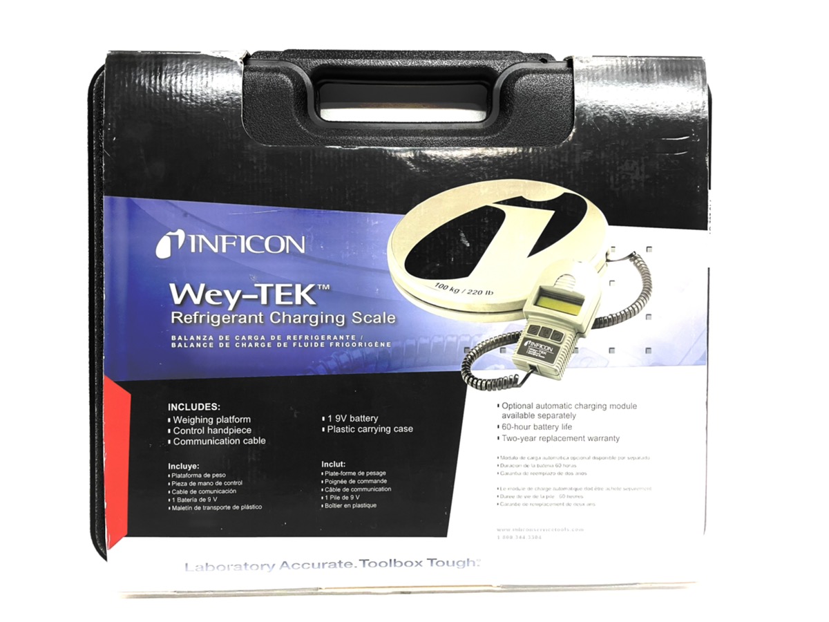 Inficon WeyTEK 713500G1 220 Lbs/100 kg Refrigerant Charging AC Scale