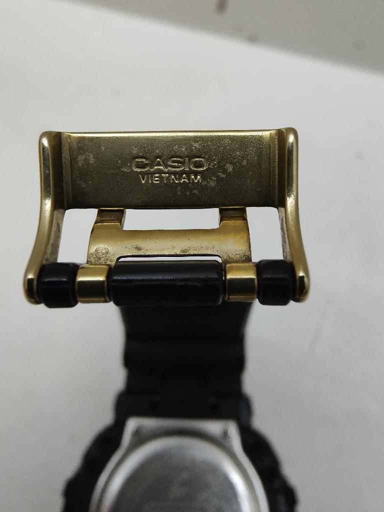 Casio GShock 5522 GA710GB Analog Digital Watch Men Black Gold Tone