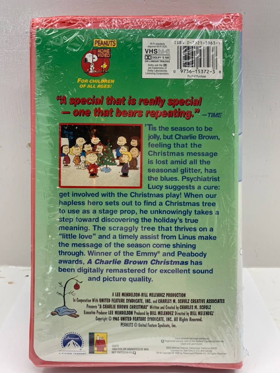 A Charlie Brown Christmas VHS Unopened Like New Buya