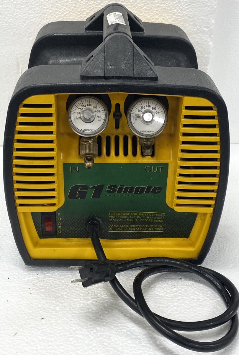 Appion G1SINGLE 115 Vac Refrigerant Recovery Machine G1 Single Good