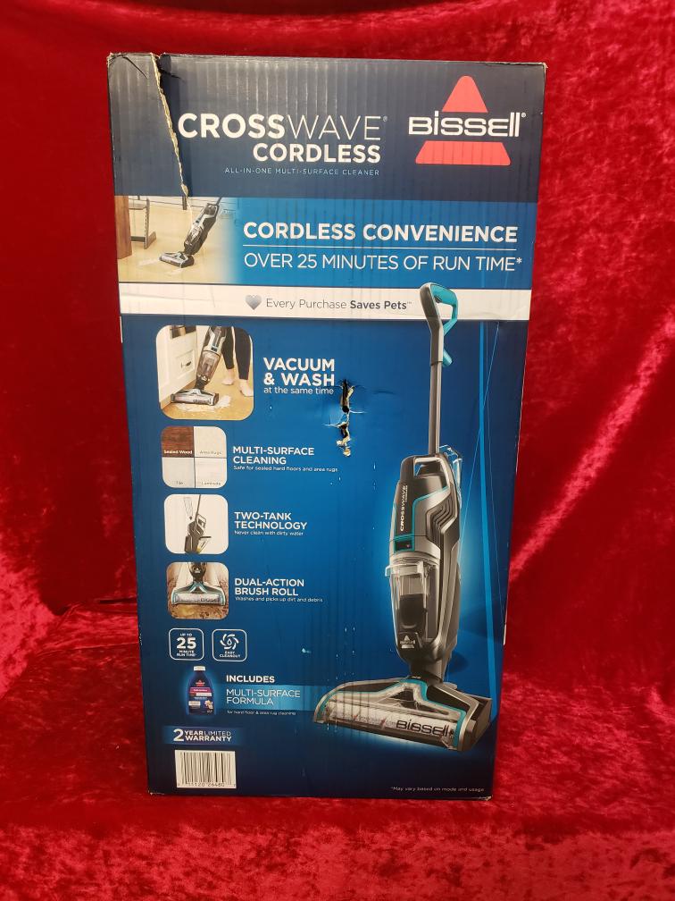 BISSELL CROSSWAVE CORDLESS 2551 Like New Buya