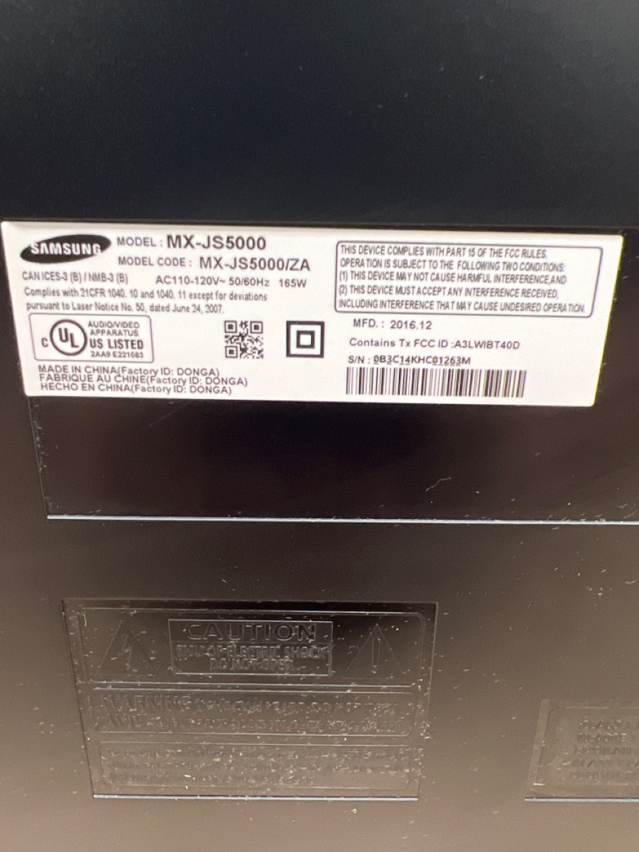 SAMSUNG GIGA SOUND MXJS5000 Very Good Buya