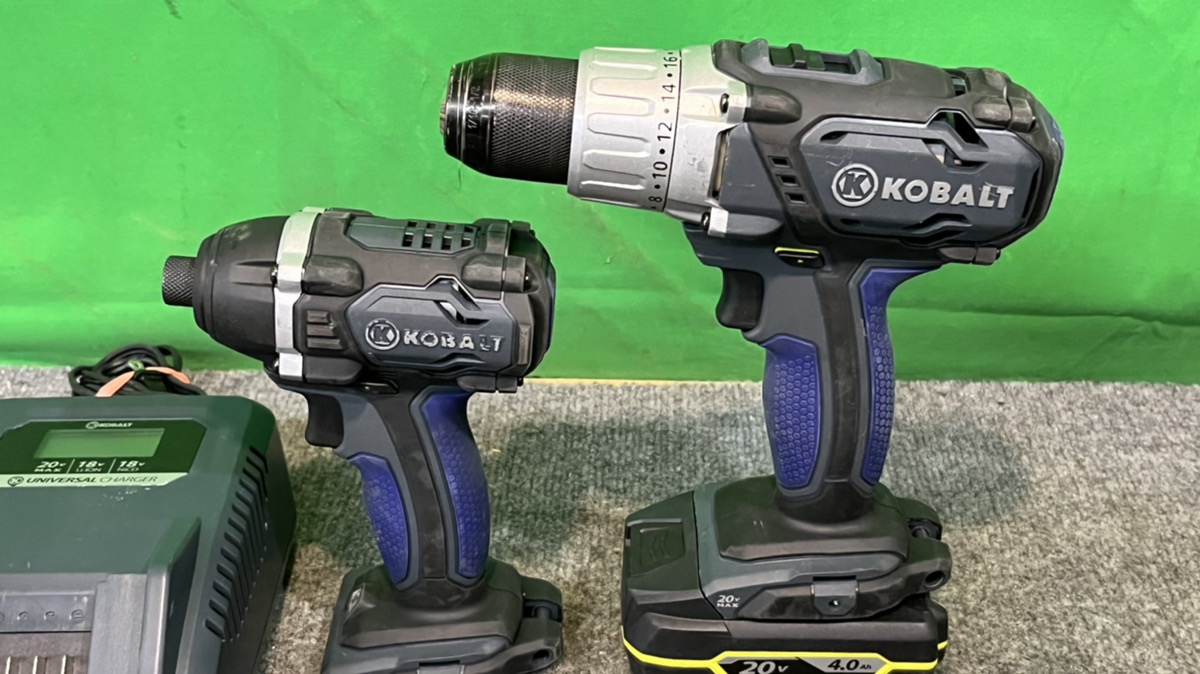 Kobalt 20v Cordless Drill & Impact Combo w/ Charger & Battery Pack