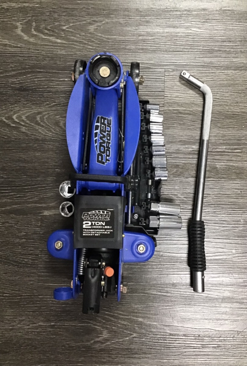 POWER TORQUE 2 TON JACK WITH DETACHABLE SOCKET SET Good Buya