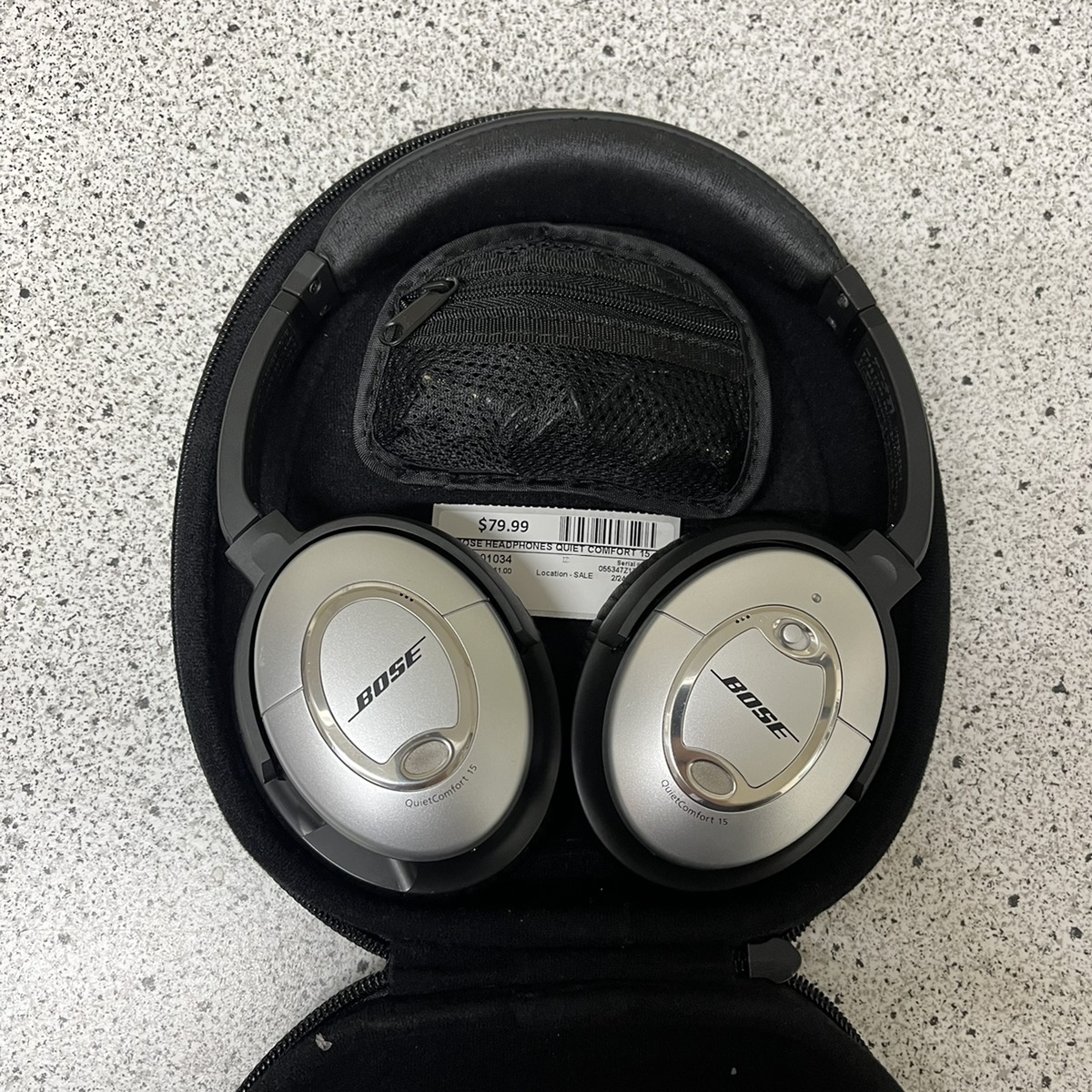 Bose QC15 15 Noise Cancelling, Headphones Missing