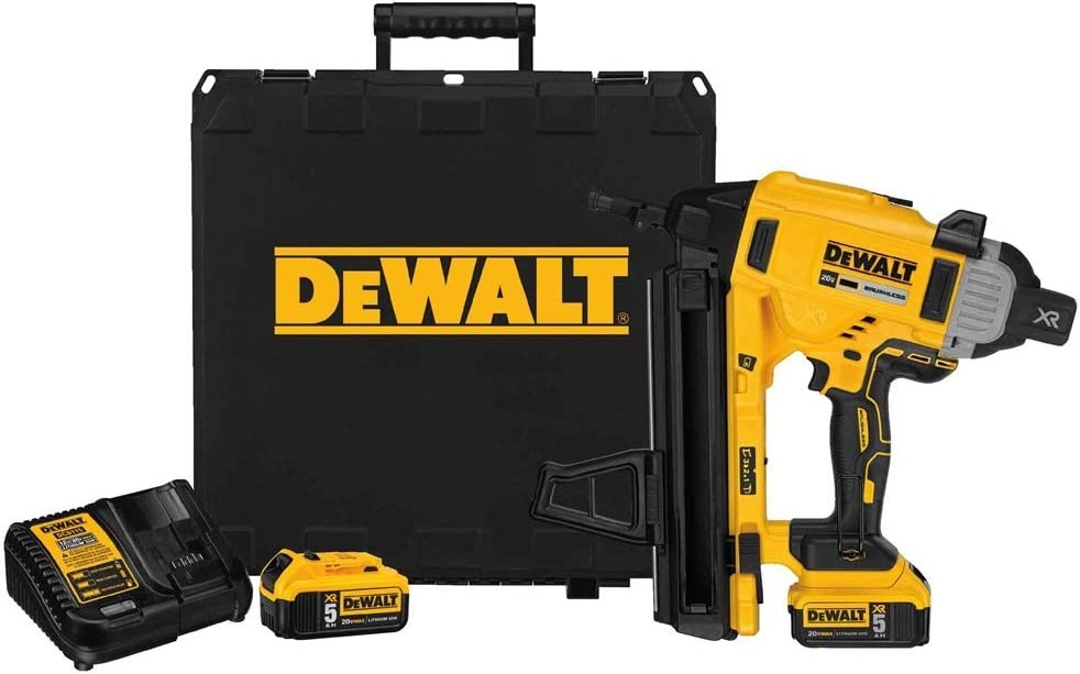 DeWalt DCN890P2 20V MAX XR Cordless Concrete Electric Nailer Kit with