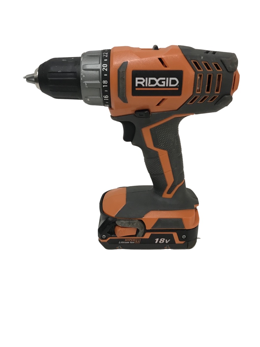 RIDGID R860052 18V LIION 1/2 INCH CORDLESS COMPACT DRIVER DRILL W/ONE