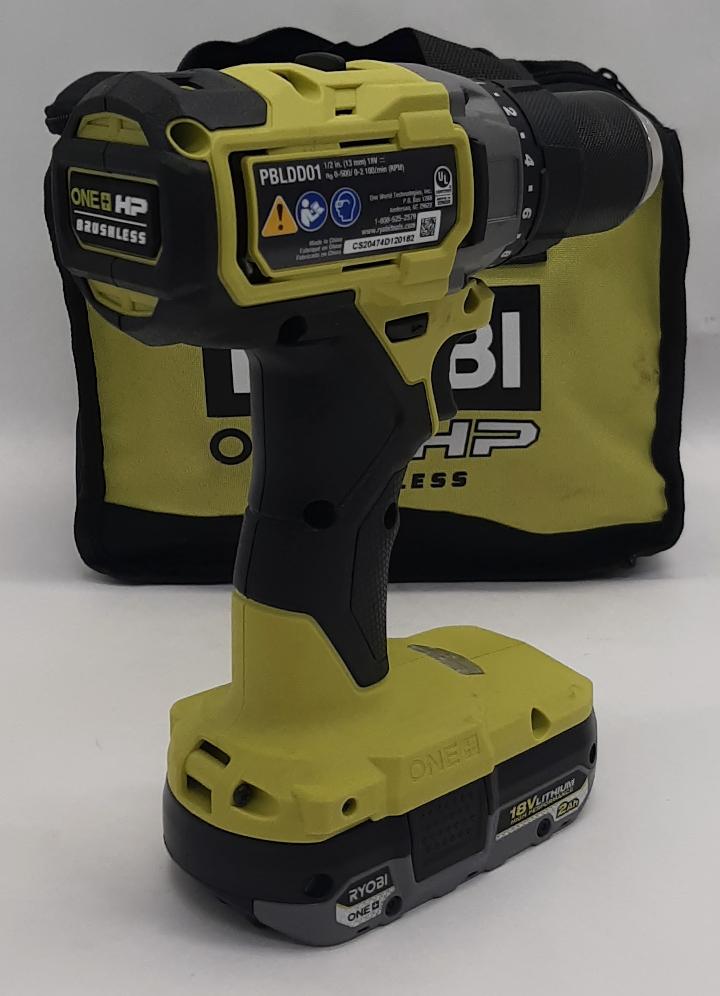 Ryobi PBLDD01 Drill w/ Two Batteries and Charger Very Good Heartland
