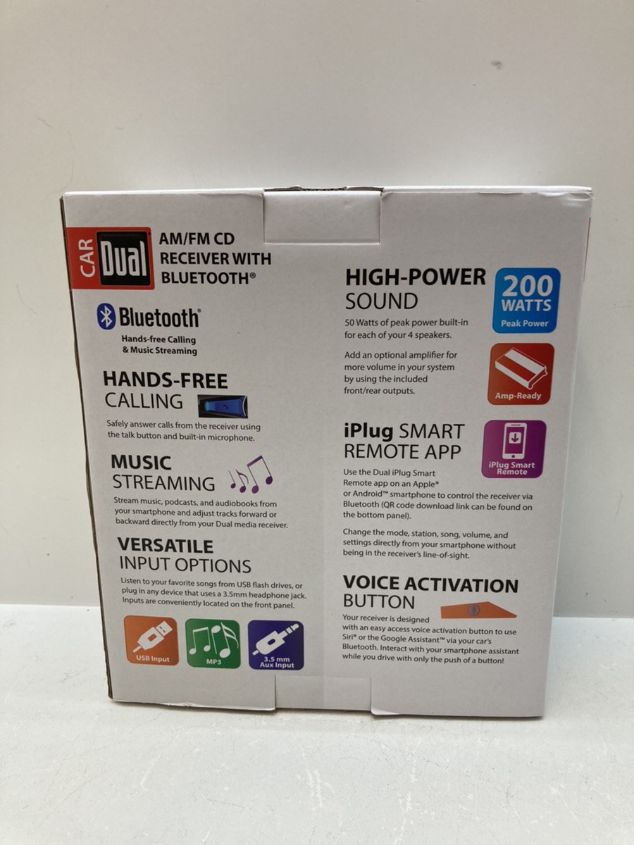 Dual XDM290BT Car AM/FM CD Receiver w/ Bluetooth New in Box Brand New