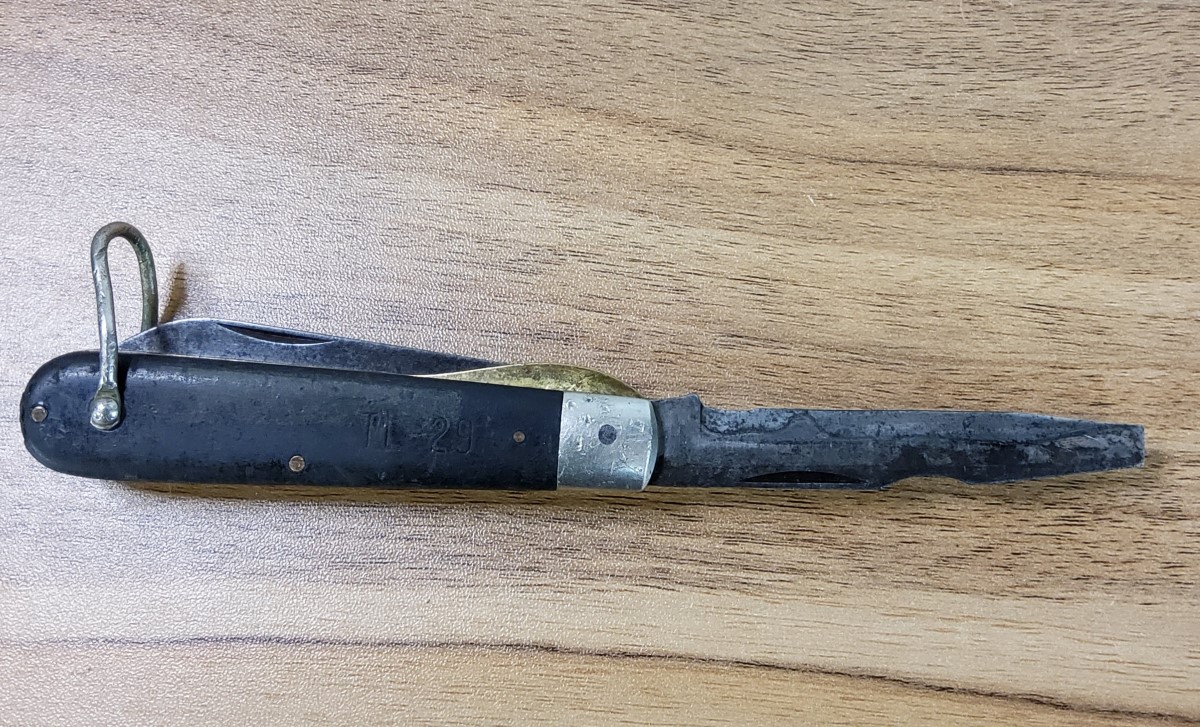 Vintage Camillus Folding 2Blade Electricians knife TL 29 New York USA