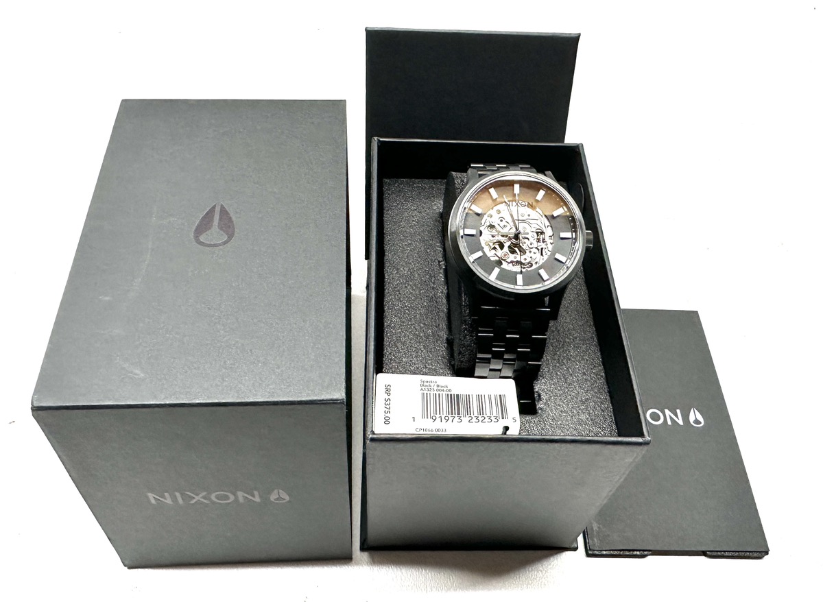 Nixon Spectra 40mm Automatic Powered Watch in Black! Brand New
