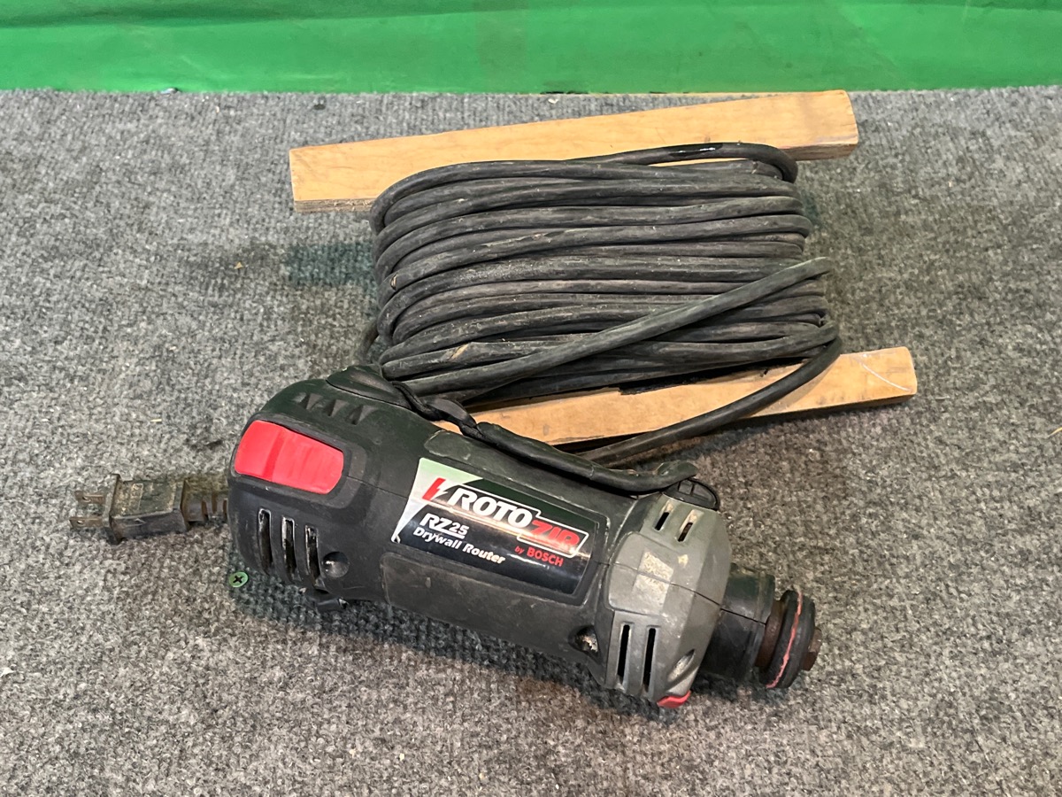 ROTOZIP RZ251100 Spiral Saw Drywall Router w/ 50' cord Good Sooner