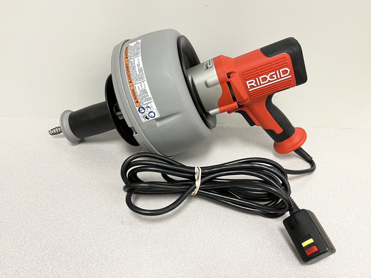 RIDGID K45AF Powered Drain Cleaner w/ AutoFeed Technology Drain