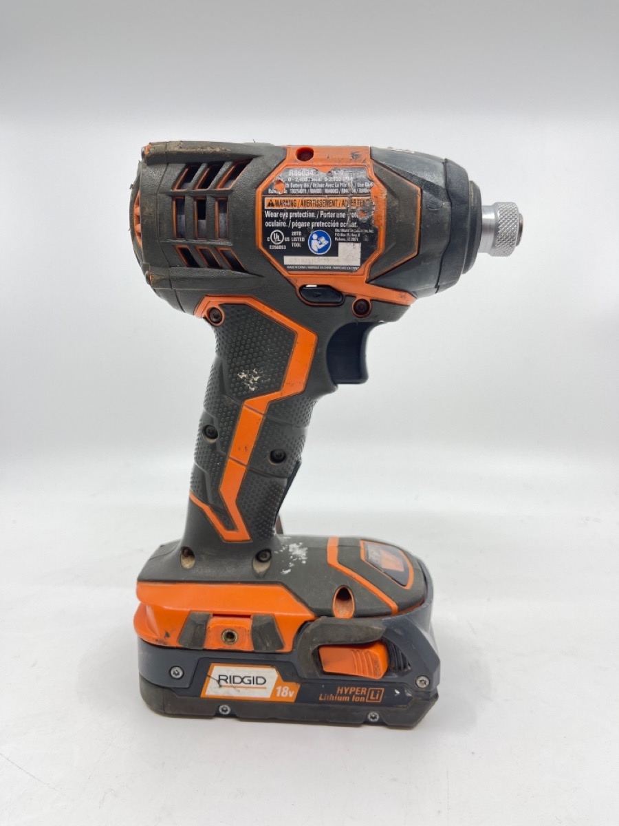 ridgid r86034 18 volt lithium-ion cordless impact driver Good | Buya