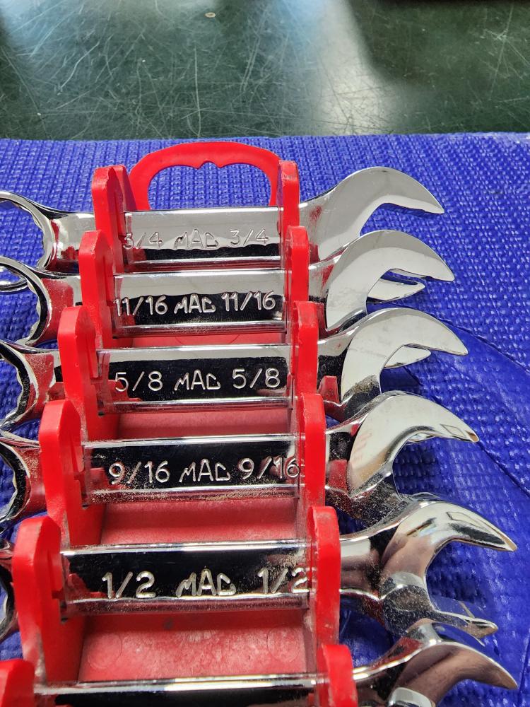 *AWESOME SET* MAC TOOLS SXS112PTR 11PC STUBBY WRENCH SET Very Good Buya