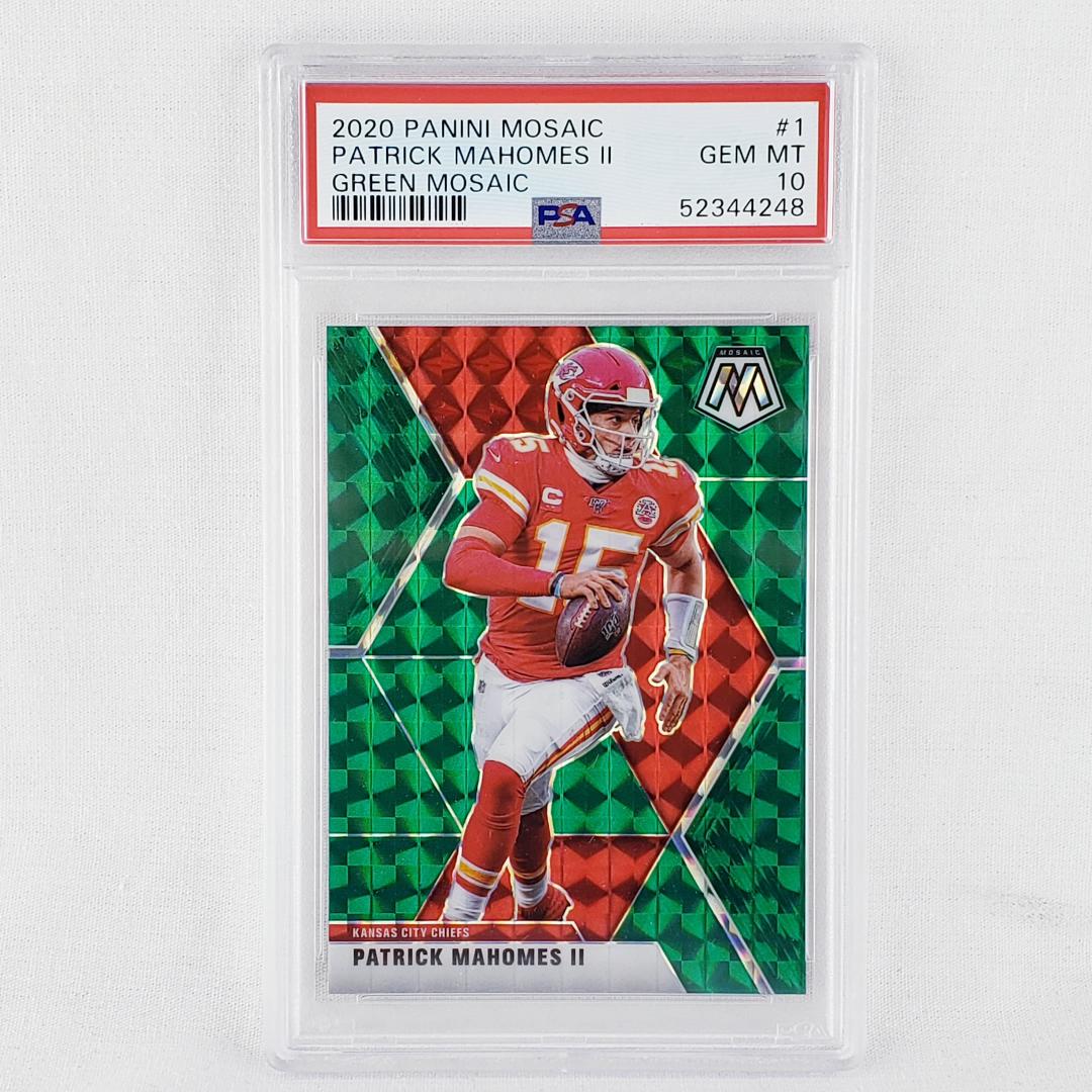 2020 Panini Mosaic Patrick Mahomes II Green Mosaic #1 - PSA Gem MT 10 ...