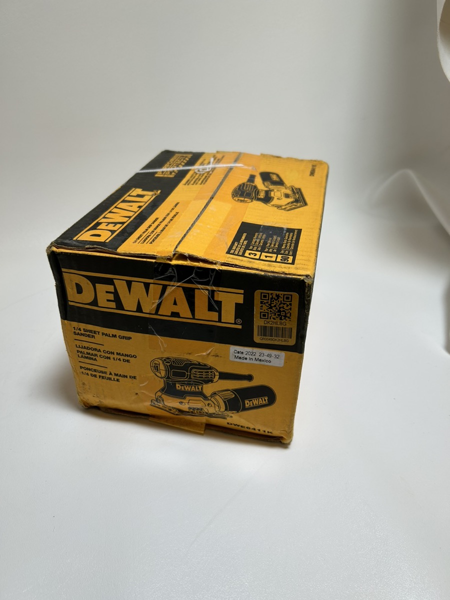 DEWALT DWE6411K Corded 2.3Amp 1/4Sheet Palm Grip Sander Kit Very Good Central Mega Pawn
