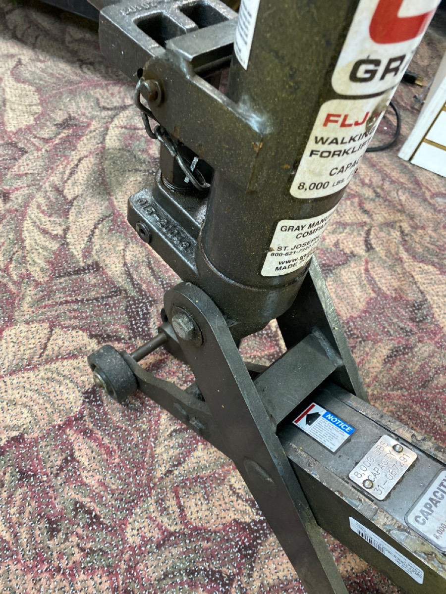Gray 4 Ton Heavy Duty Forklift Jack FLJ400C Very Good Buya