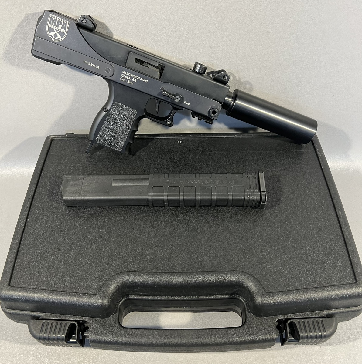 MASTERPIECE ARMS DEFENDER (MPA30T) 9MM PISTOL W/ BOX AND 30 ROUND MAG Very Good World Class
