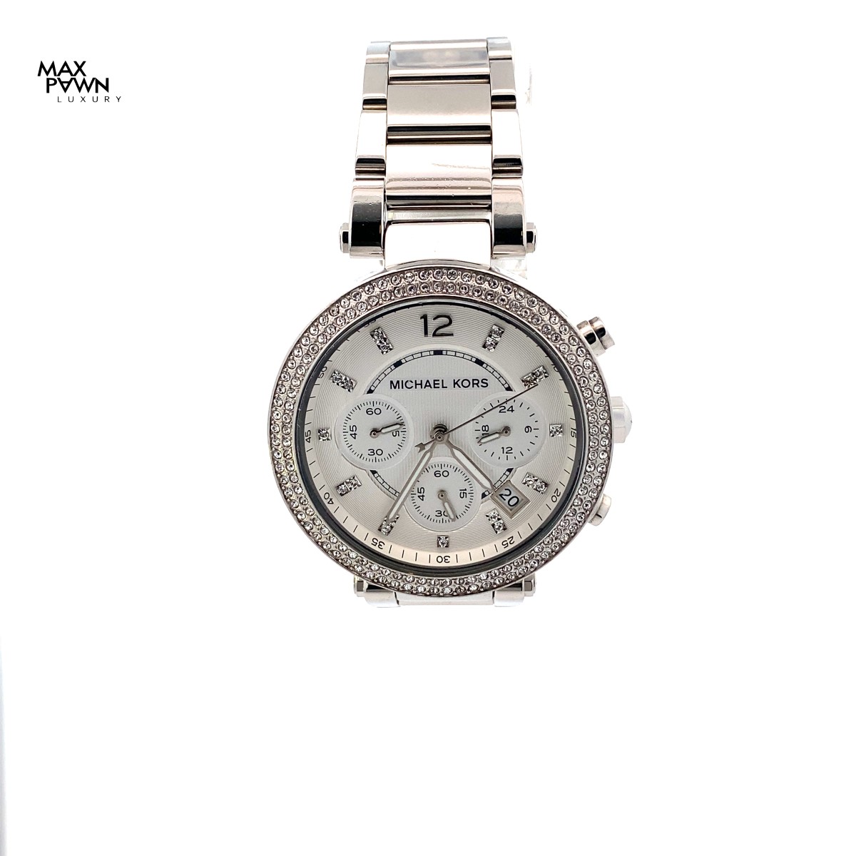 MICHAEL KORS MK-5353 LADIES CHRONOGRAPH, SERIAL NUMBER 251807, NO BOX OR PAPERS, Very Good | Buya