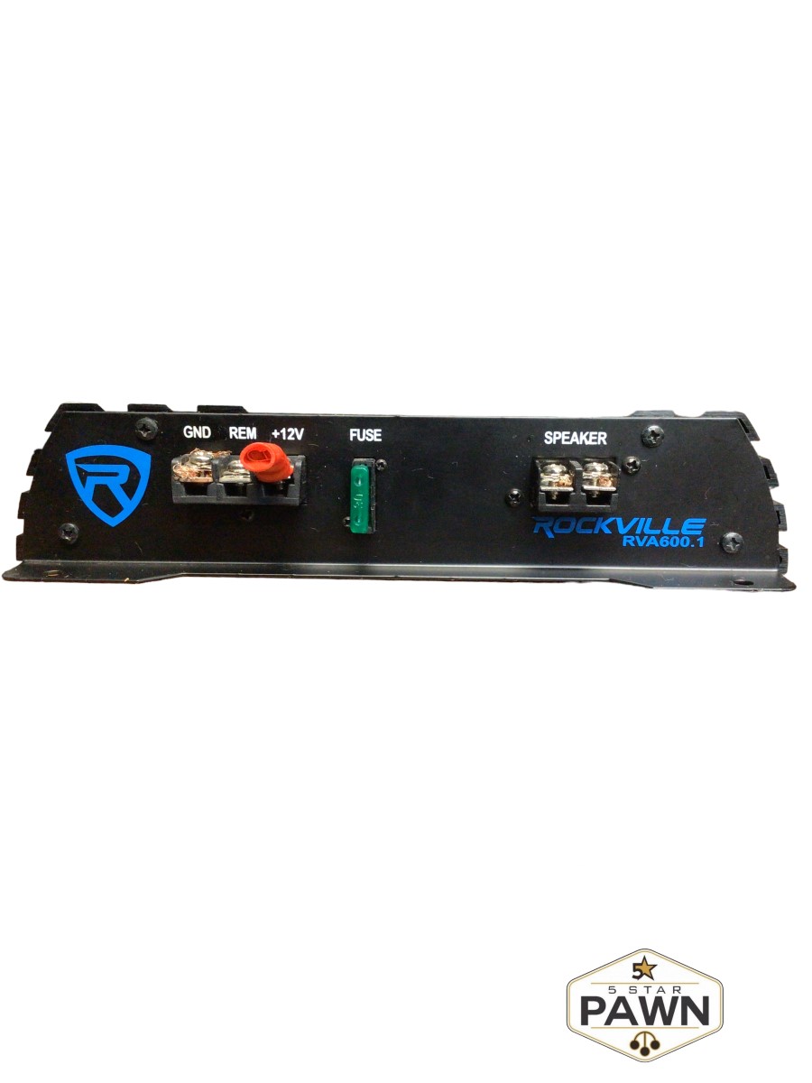Rockville RVA600.1 1200w Peak Mono Amplifier 200w RMS 4 Ohms CEA