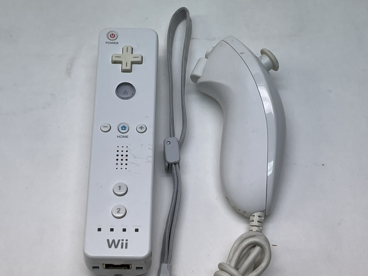 Nintendo OEM Wii Remote Wiimote Controller RVL003 W/Nunchuck Very Good